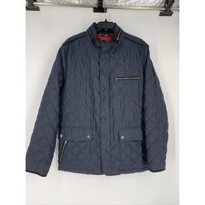 Bugatchi Uomo Quilted Jacket Modern Fit Mens Size XL‎ Dark Blue